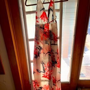 SIMPLEE size small maxi cross back dress